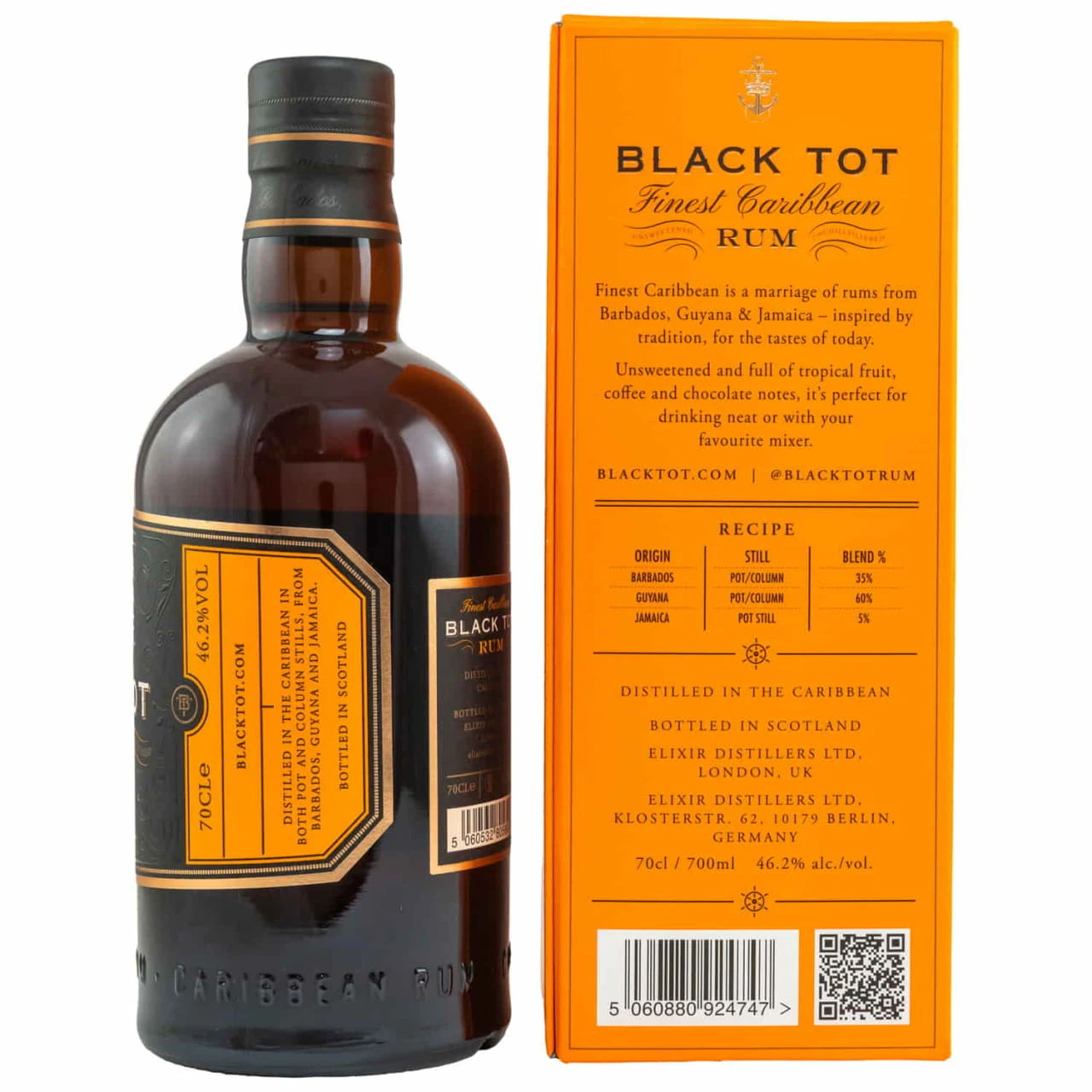 Black Tot Rum 46,2%vol. 0,7l - In Geschenkpackung – Bild 3
