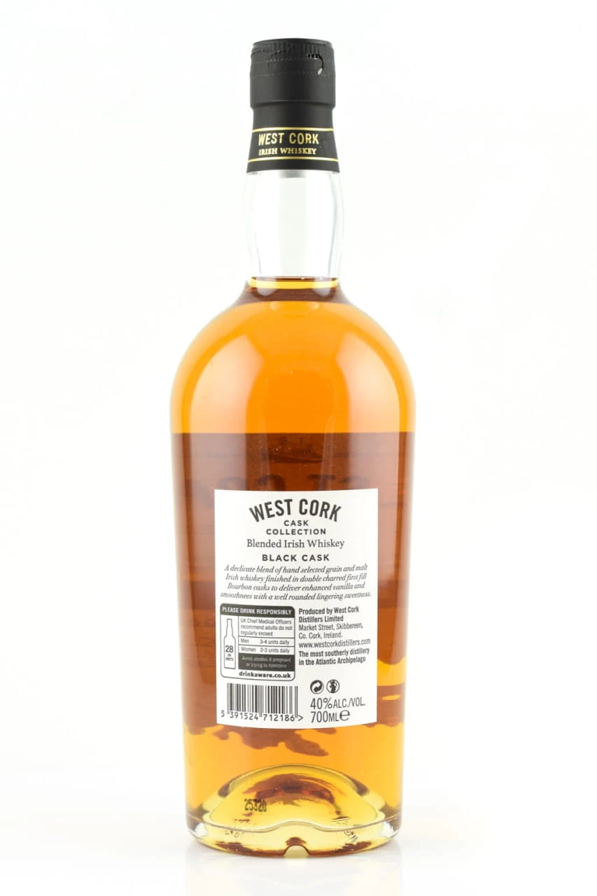 West Cork Black Cask 40%vol. 0,7l – Bild 2