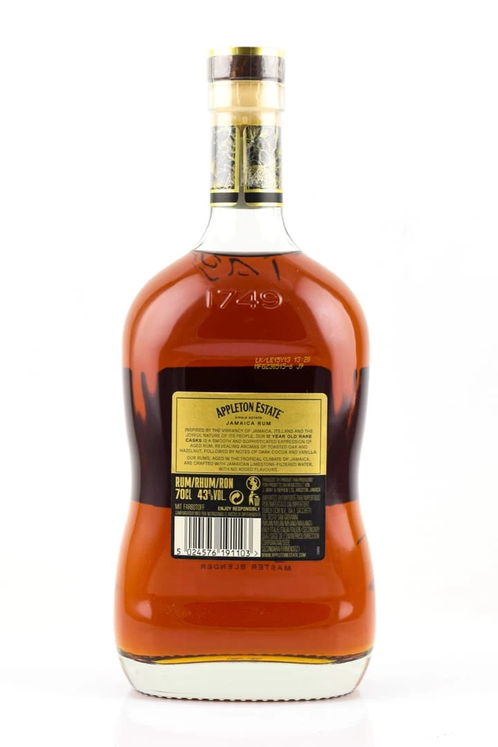 Appleton Estate Rare Blend 12 Jahre 43%vol. 0,7l – Bild 2