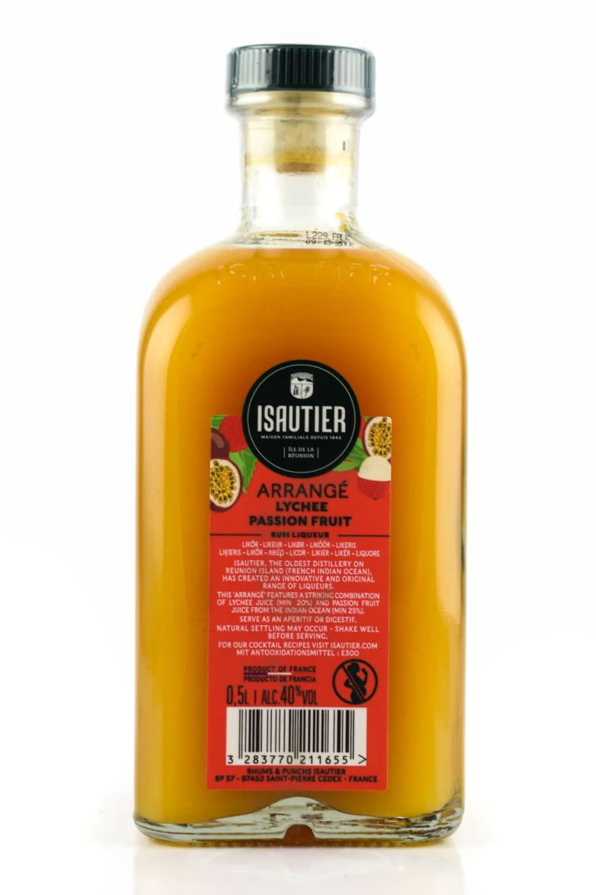 Isautier Arrangé Lychee Passion Fruit Liqueur 40%vol. 0,5l – Bild 2