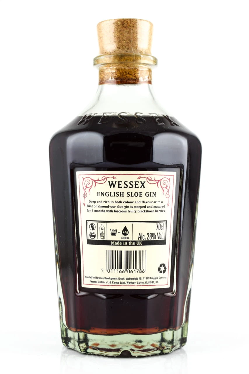 Wessex English Sloe Gin 28%vol. 0,7l – Bild 2