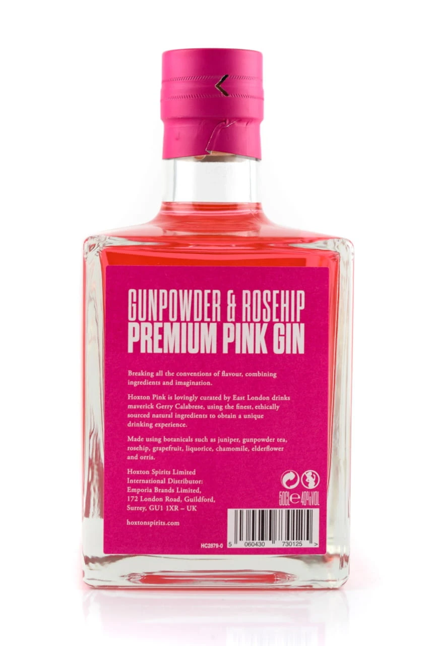 Hoxton Pink Gin 40%vol. 0,5l – Bild 2