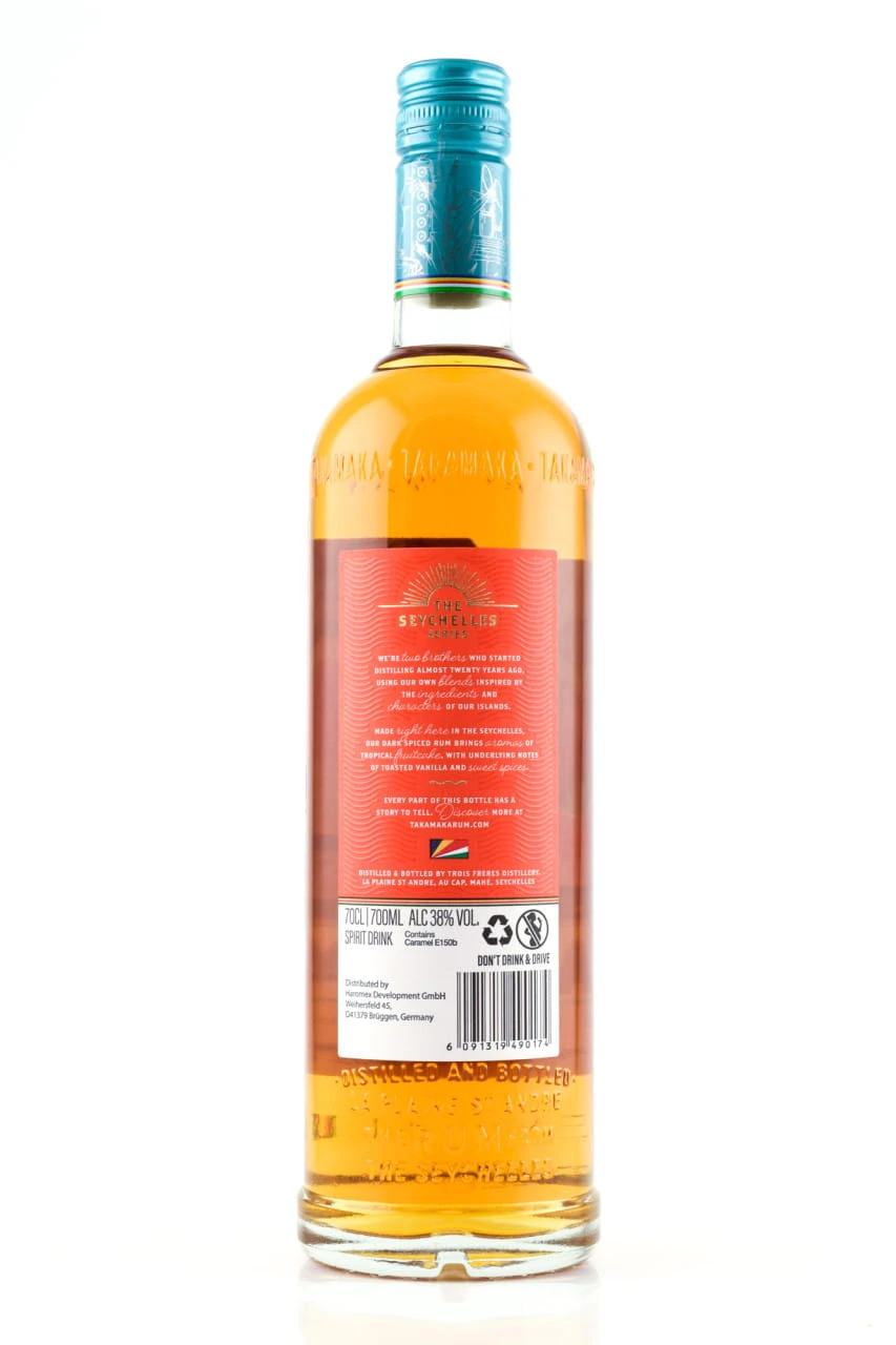 Takamaka Dark Spiced 38%vol. 0,7l – Bild 2