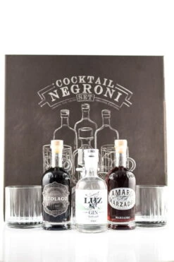Cocktail Negroni Set 3x 0,2l Inkl. Gläser & Karaffe