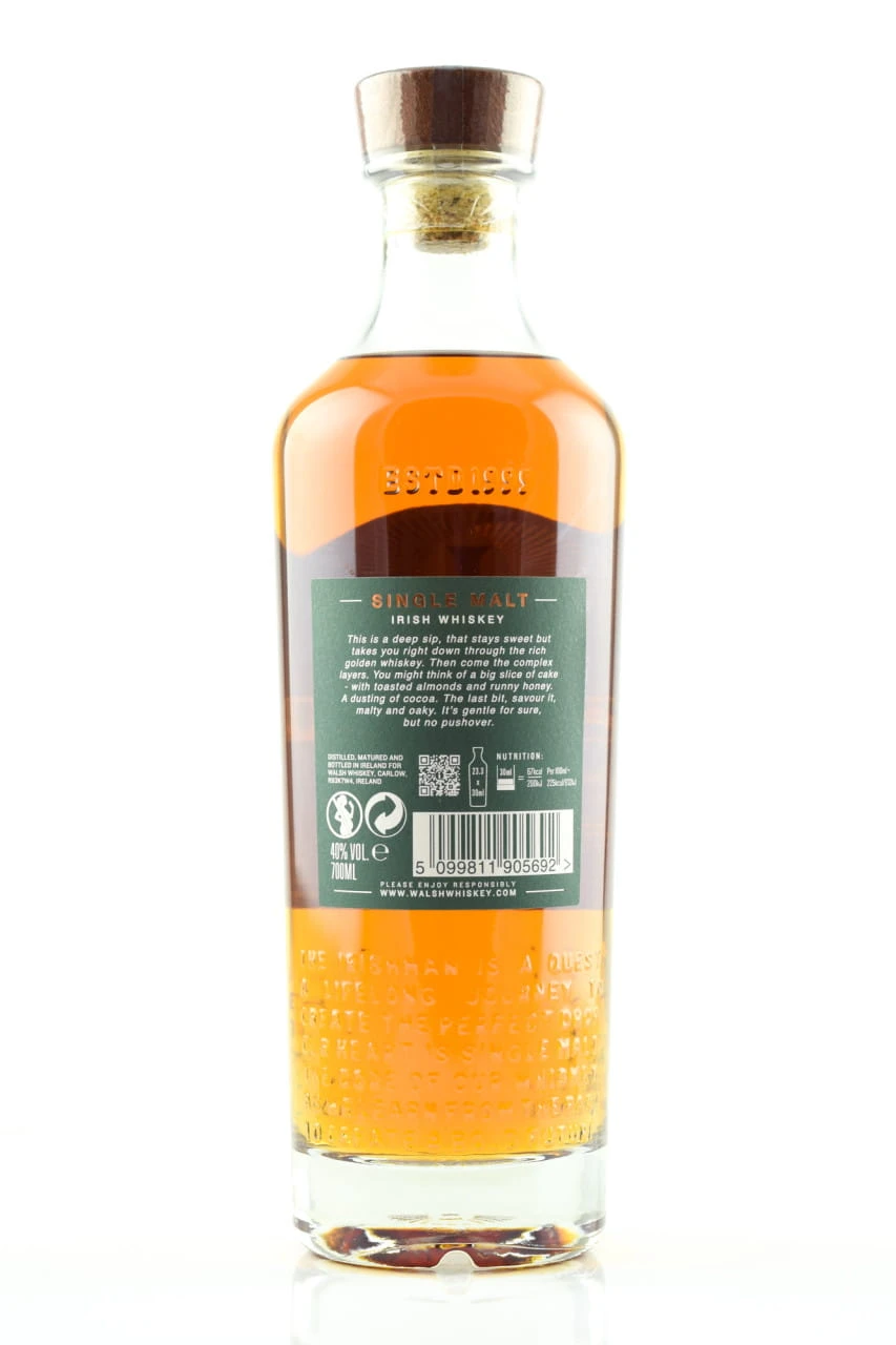The Irishman Single Malt 40%vol. 0,7l – Bild 2
