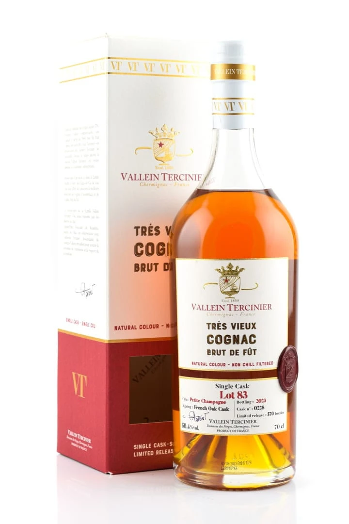 Très Vieux Brut De Fut Petite Champagne Lot 83 Vallein Tercinier