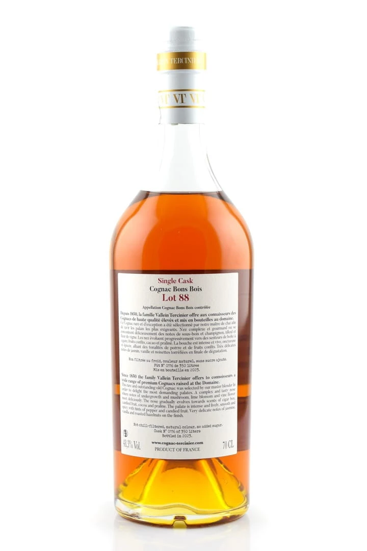 Très Vieux Brut De Fut Bons Bois Lot 88 Vallein Tercinier – Bild 2