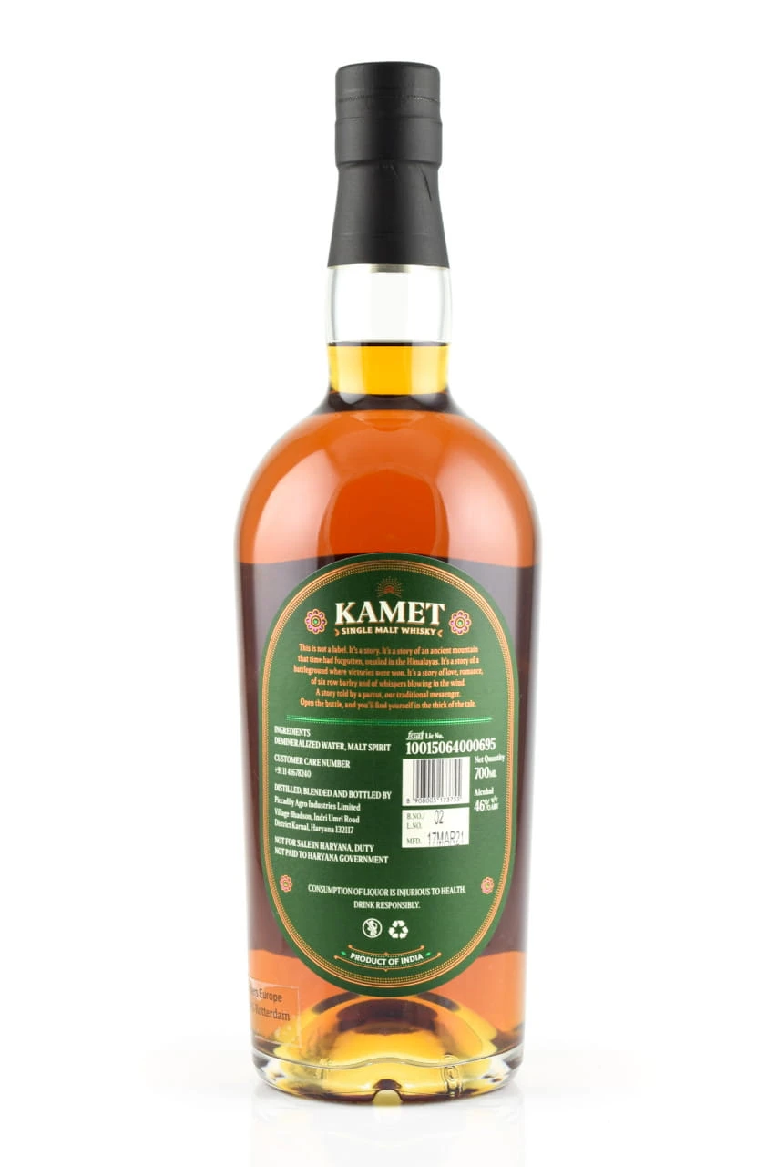 Kamet Single Malt Whisky 46%vol. 0,7l – Bild 2