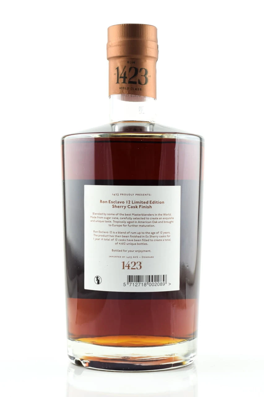 Ron Esclavo 12 Sherry Cask Finish 46%vol. 0,7l – Bild 2