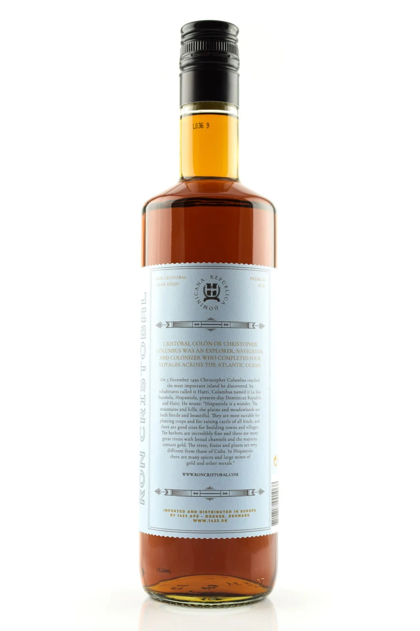 Ron Cristobal Gran Añejo 40%vol. 0,7l – Bild 2