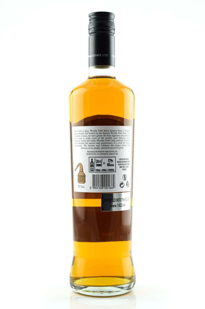 Worthy Park SELECT 40%vol. 0,7l – Bild 2