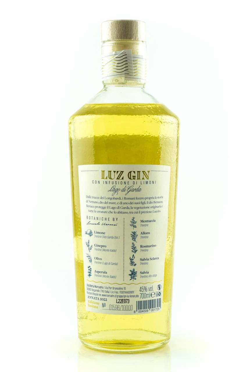 Gin Luz Lemon 45%vol. 0,7l – Bild 2