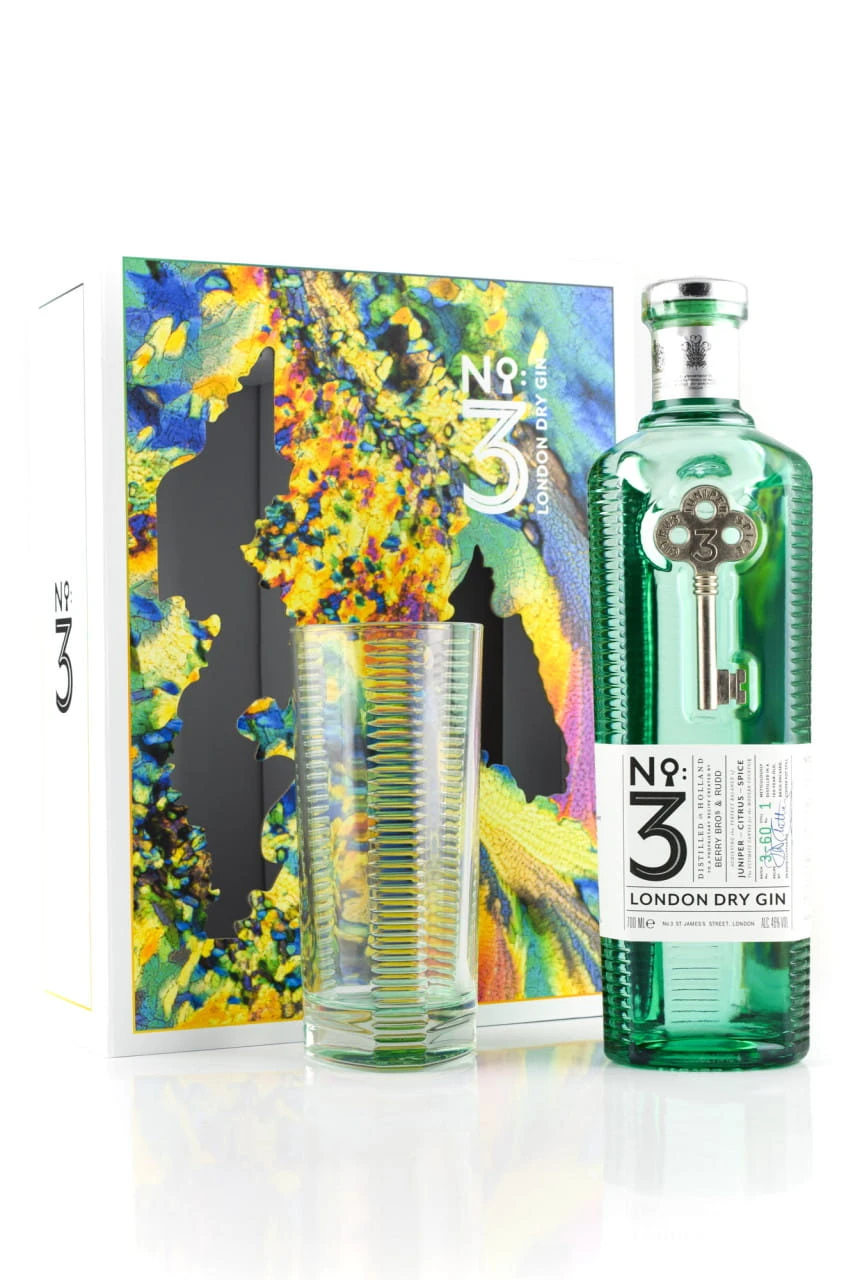No. 3 - London Dry Gin 46%vol. 0,7l Mit Glas
