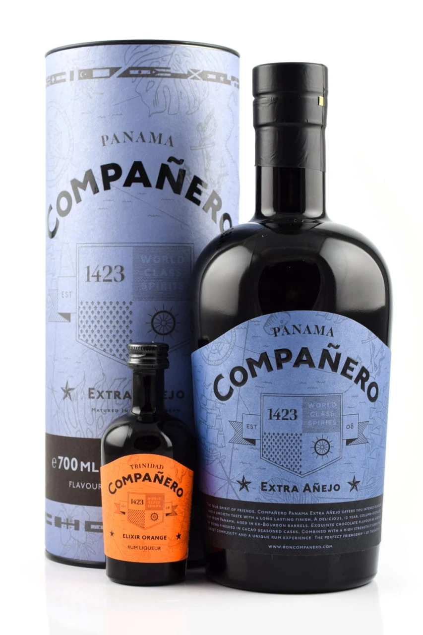 Companero Panama Extra Anejo Mit Elixir Orange Miniatur