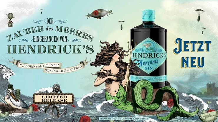 Hendrick's Neptunia Gin 43,4%vol. 0,7l – Bild 3
